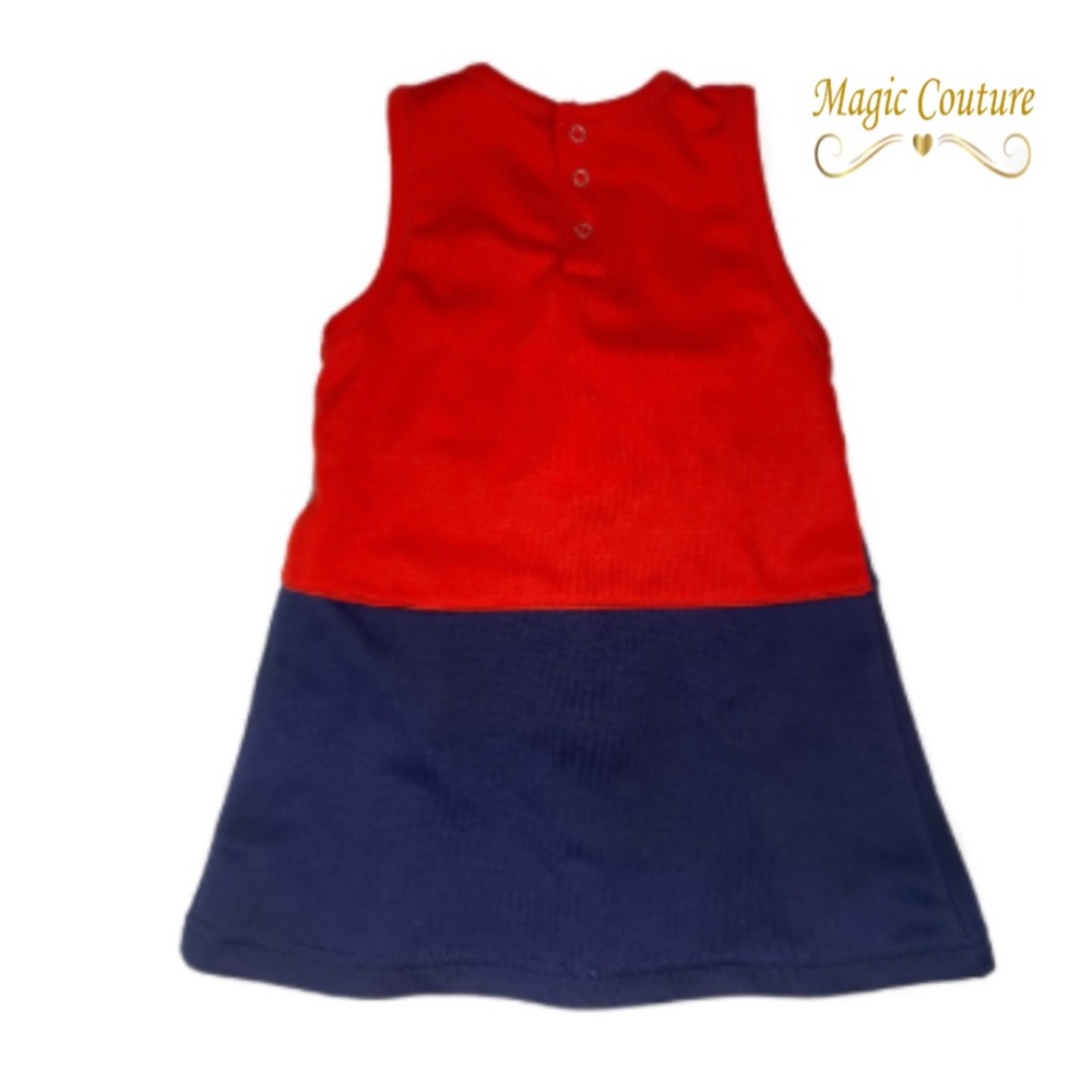 ❌SOLD❌NFL Trams Apparel Patriots Cheer Leader Dress❤️💙❤️ - Picture 2 of 10